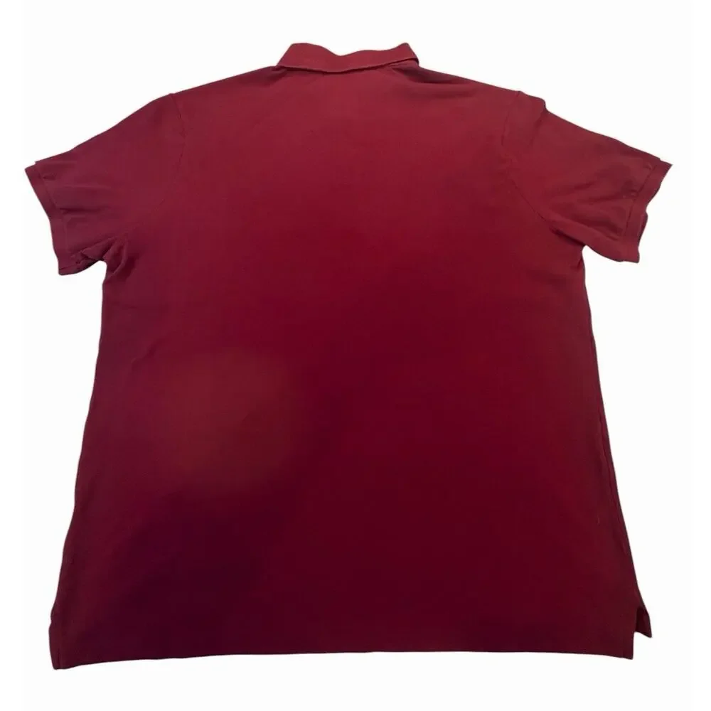 Polo Ralph Lauren Classic Fit Polo Shirt Men’s XL Burgundy Green Pony Cotton